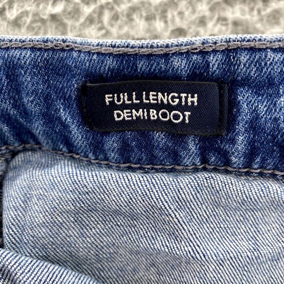 J.Crew Demi Boot Jean Women 33 WideLeg Front Pocket Y2k Western Academia Classic - Picture 10 of 15